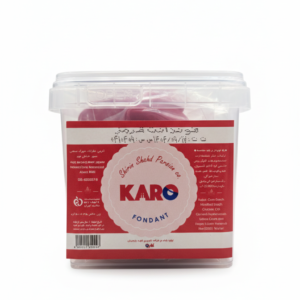 خمیر فوندانت قرمز نیم کیلویی کارو