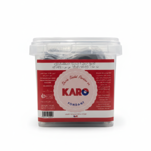 خمیر فوندانت مشکی نیم کیلویی کارو