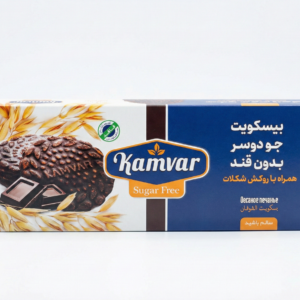 بیسکویت جو دوسر با روکش شکلات کامور