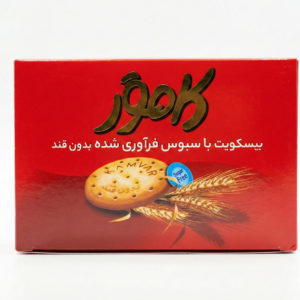 بیسکویت سبوس دار بدون قند کامور