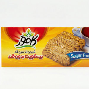 بیسکویت جو با تزیین کنجد کامور