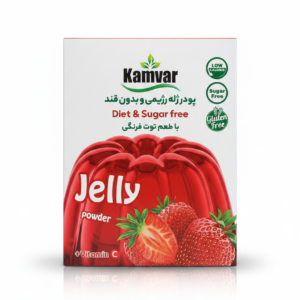 پودر ژله رژیمی توت فرنگی کامور