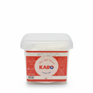 خمیر فوندانت سفید نیم کیلویی کارو