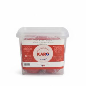 خمیر فوندانت قرمز1کیلویی کارو