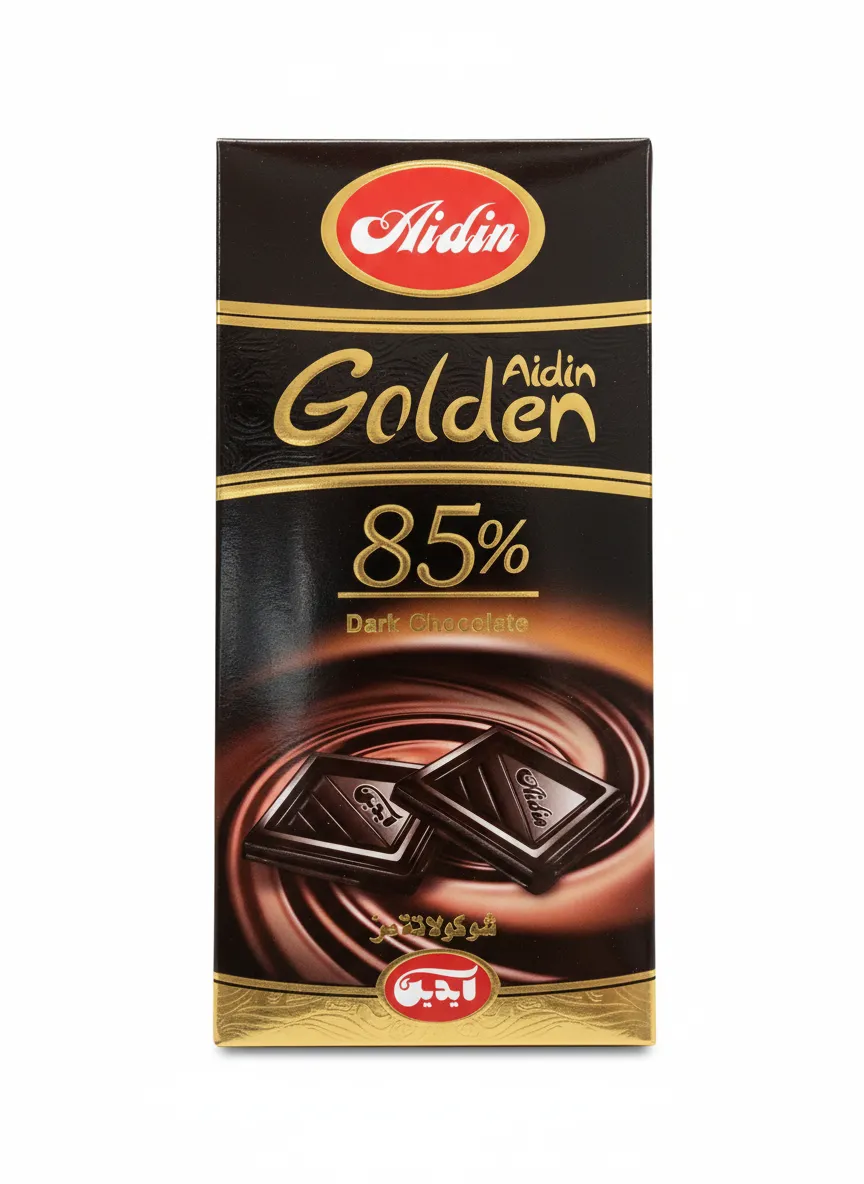 شکلات تبلتی تلخ 85% آیدین