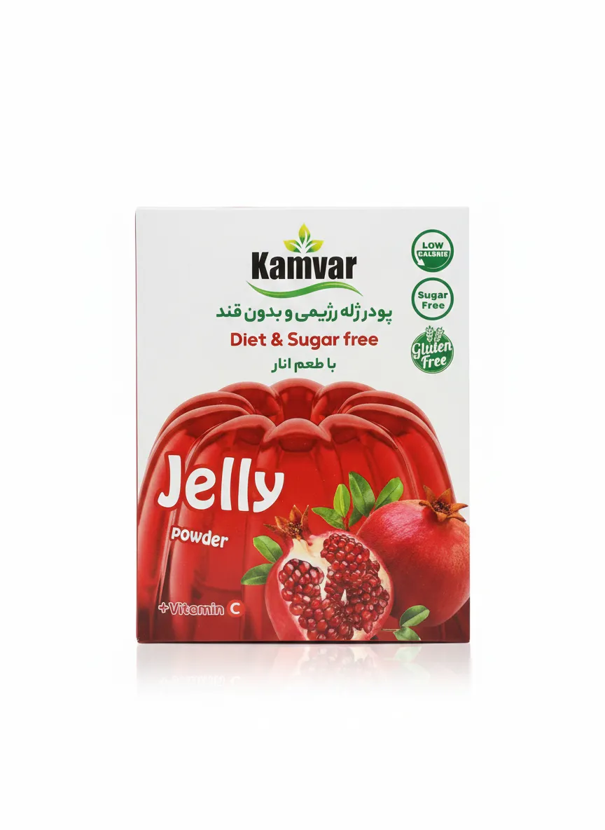 پودر ژله رژیمی انار کامور