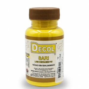 رنگ پودری زرد 25 گرمی دکول